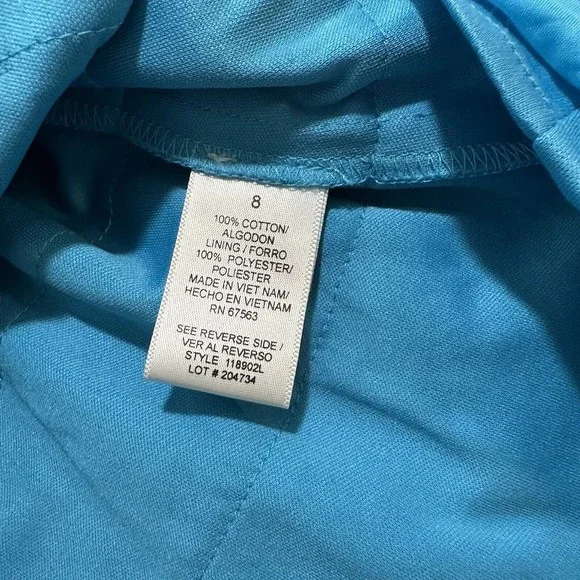 Dressbarn Women’s Sleeveless Dress Size 8 Blue - Picture 5 of 8